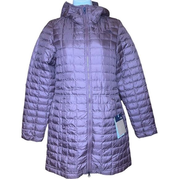 THE NORTH FACE THERMOBALL ECO INSULATOR PARKA in Maroon Purple NWT Size XS - Picture 2 of 9